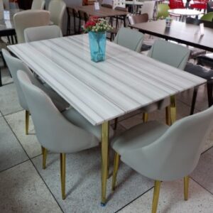 ชุดอาหารหินอ่อน 6 ที่นั่ง